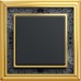 Рамка ABB Dynasty Латунь полированная черная роспись 1 пост 2CKA001754A4575 1721-833-500
