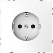 Розетка Merten D-Life белый лотос 16а с з/к и шторками MTN2300-6035