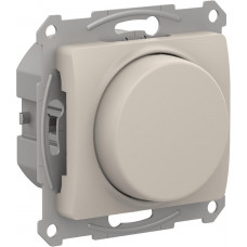 Светорегулятор (диммер) повор-нажим, LED, RC, 400Вт, мех.  Schneider Electric Glossa Молочный GSL000923