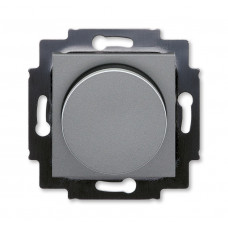 Светорегулятор ABB Levit сталь / дымчатый чёрный поворотно-нажимной 60-600 Вт R 2CHH942247A6069 3294H-A02247 69W